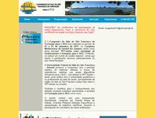Tablet Screenshot of congrefor2011.univasf.edu.br